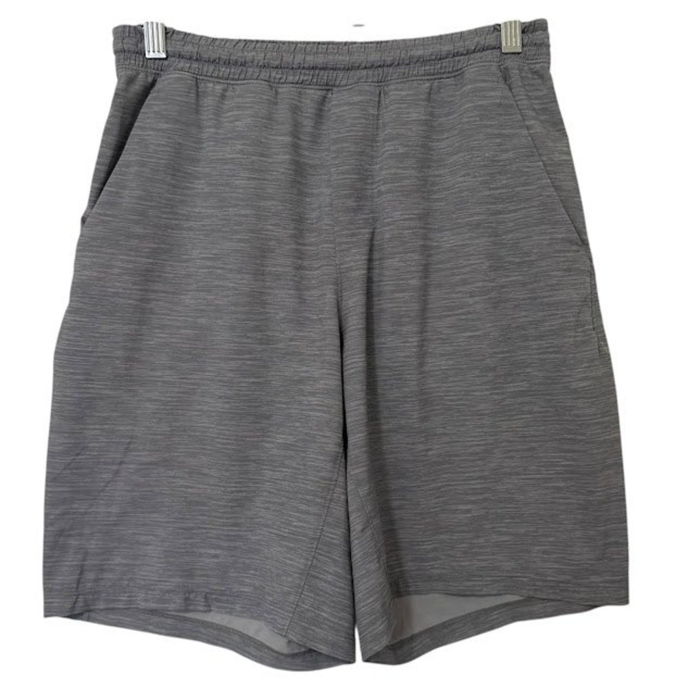 Lululemon Space Dye Gray Pace Breaker Linerless 9" Inseam Athletic Shorts Mens S